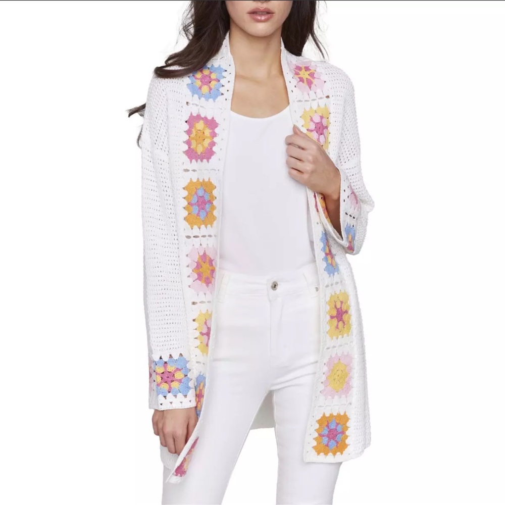 Charlie B Knit Crochet Cardigan Sz Medium NWT | Charlie B Cotton Cardigan Sz M -